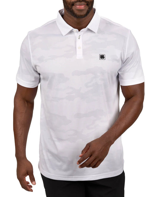 CAMO POLO WHITE