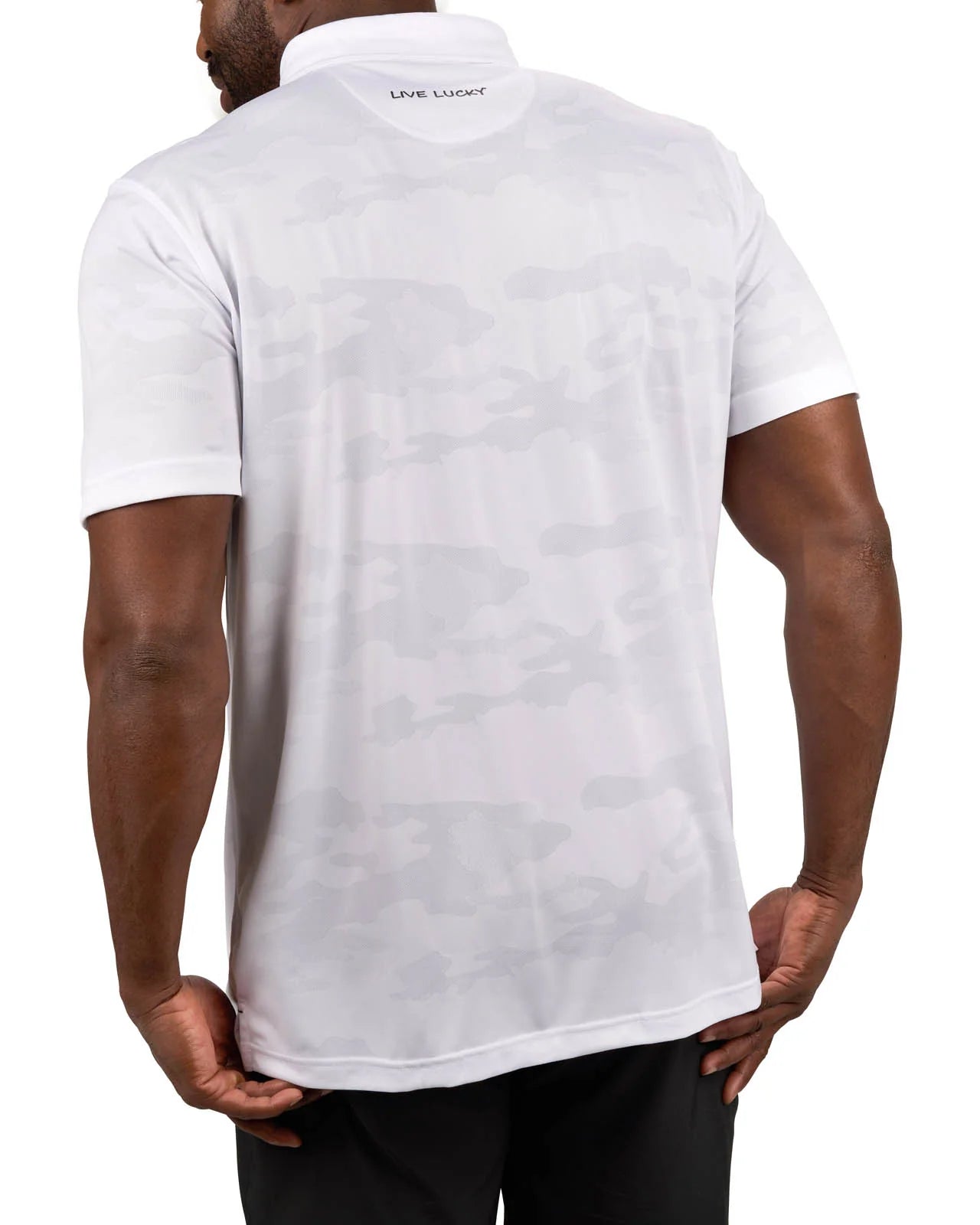 CAMO POLO WHITE