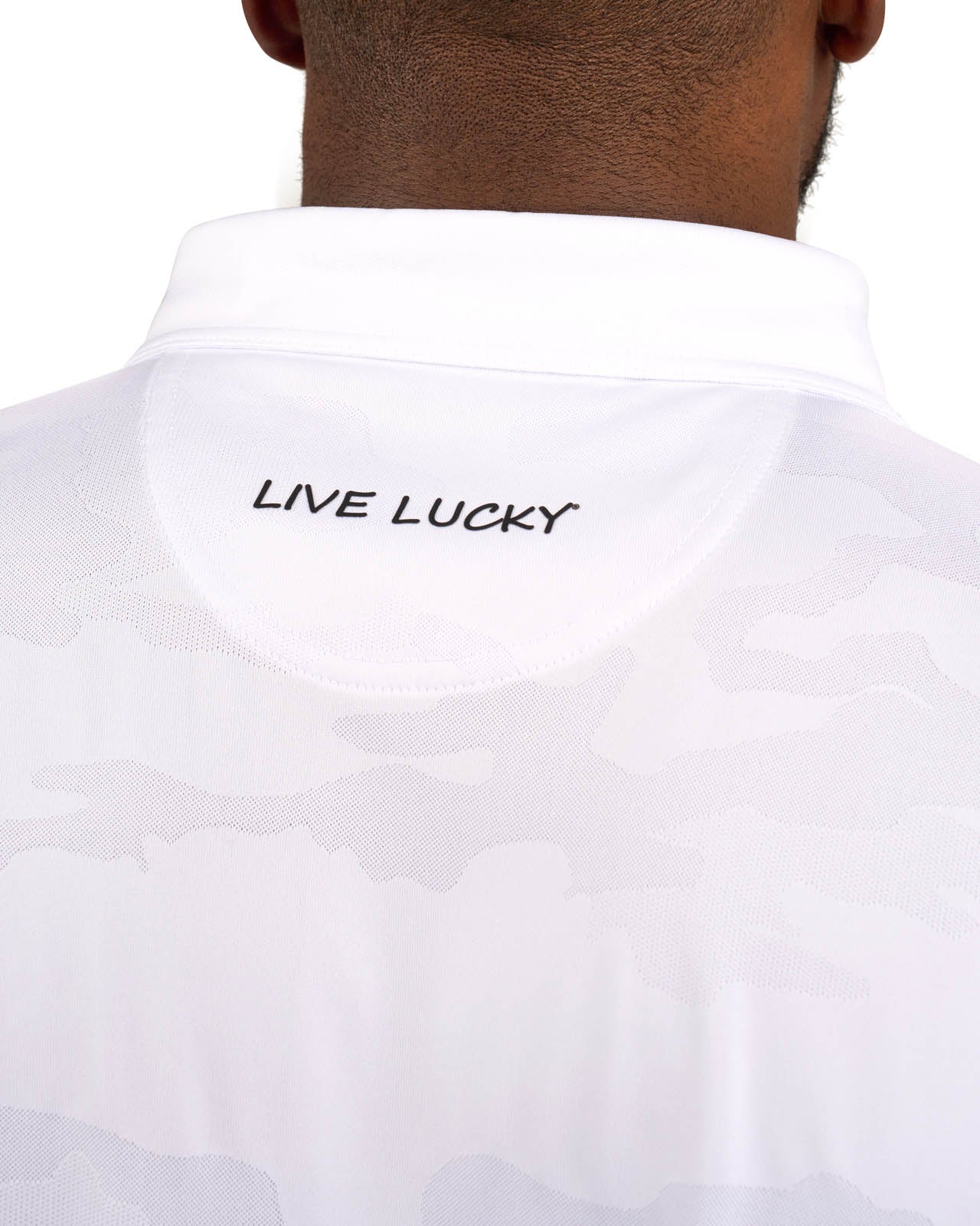 CAMO POLO WHITE